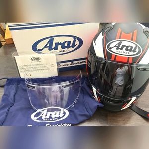 Arai motorcycle helmet plus extra visor